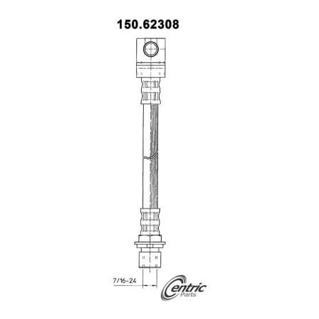 Centric Brake Hose, Parts 150.62308 150.62308